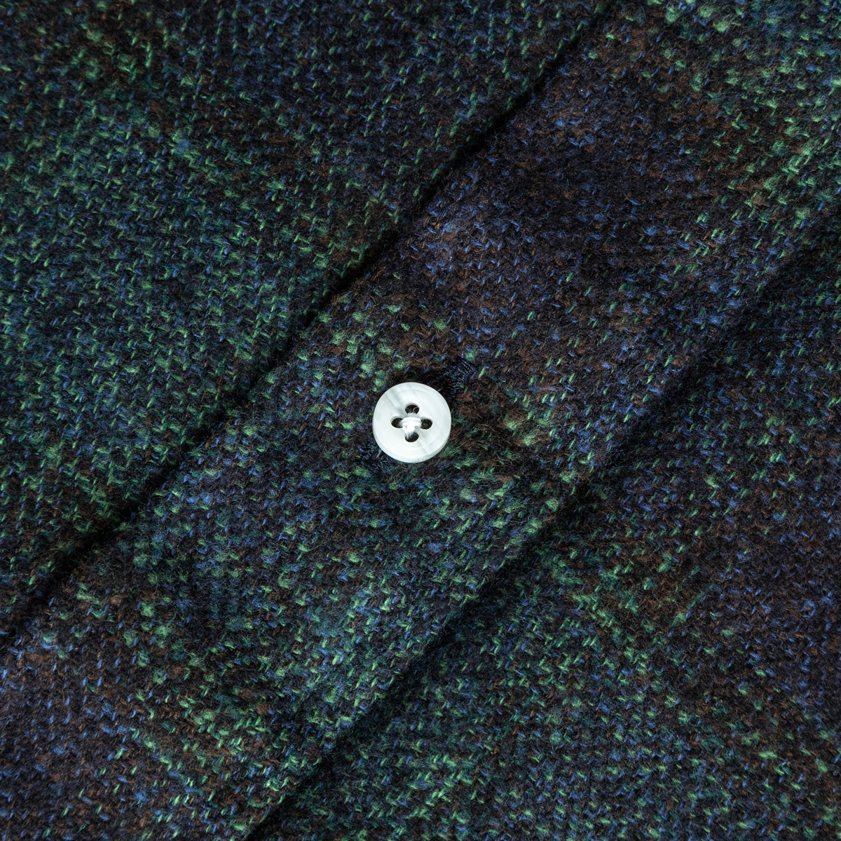 Navy Cotton Tweed Check