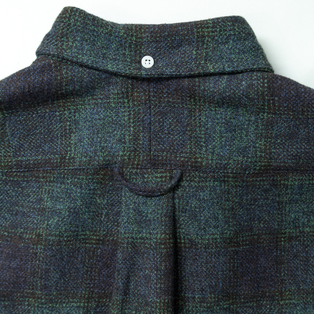 Navy Cotton Tweed Check