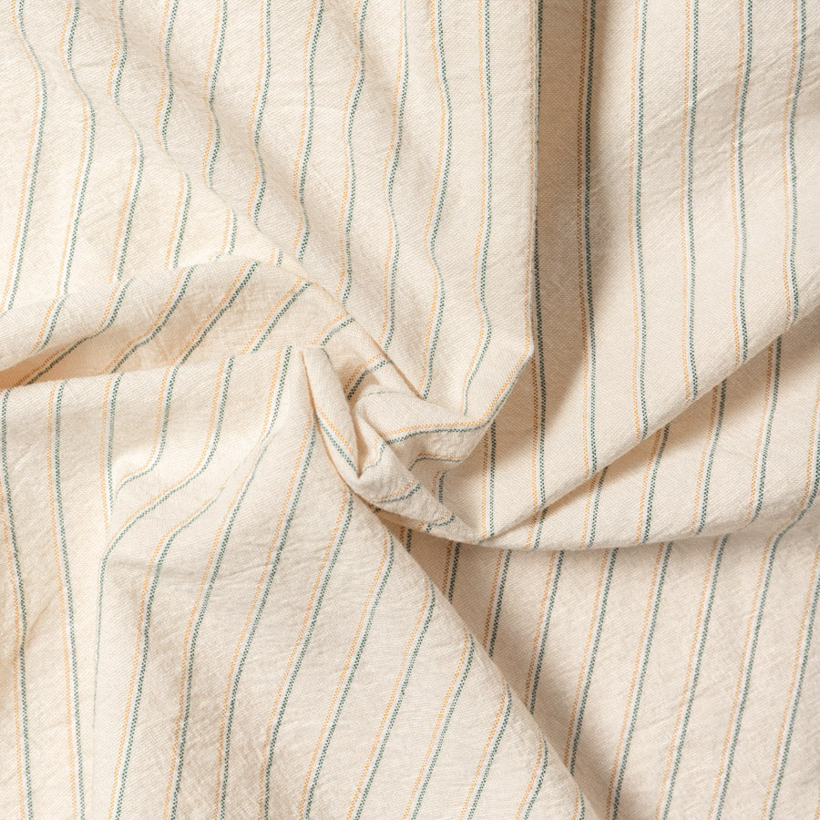 Striped Japanese Oxford in Tan