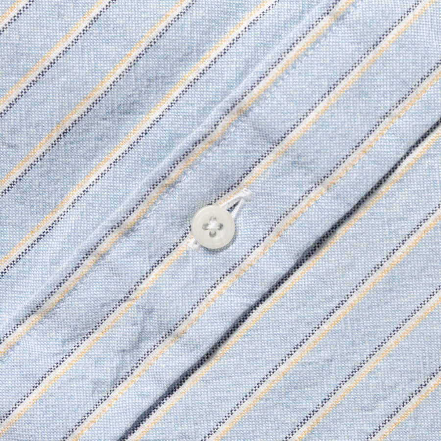 Striped Japanese Oxford in Blue