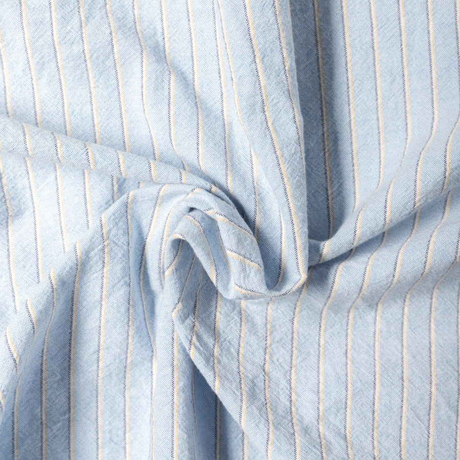 Striped Japanese Oxford in Blue