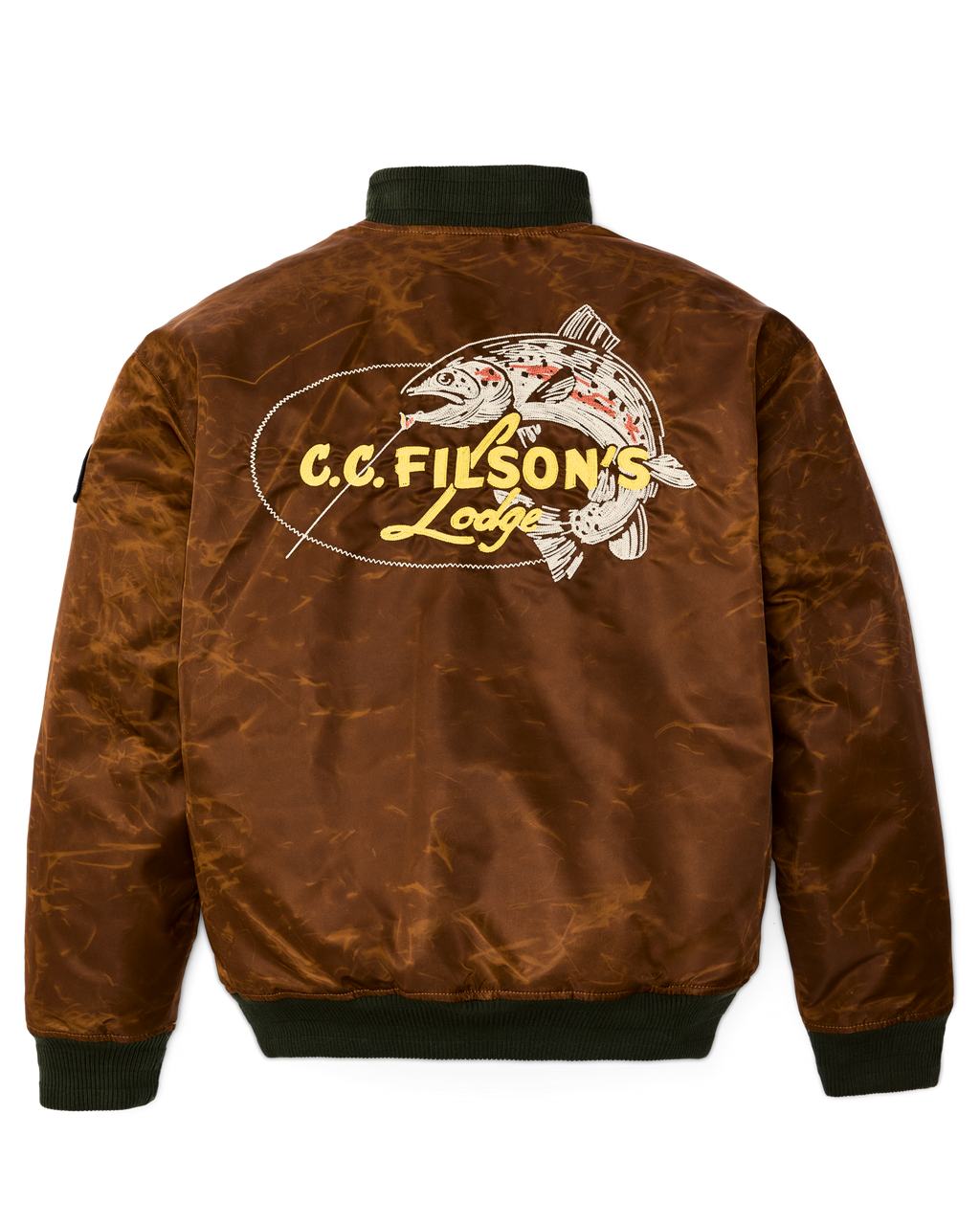 Embroidered Montlake Jacket in Whiskey
