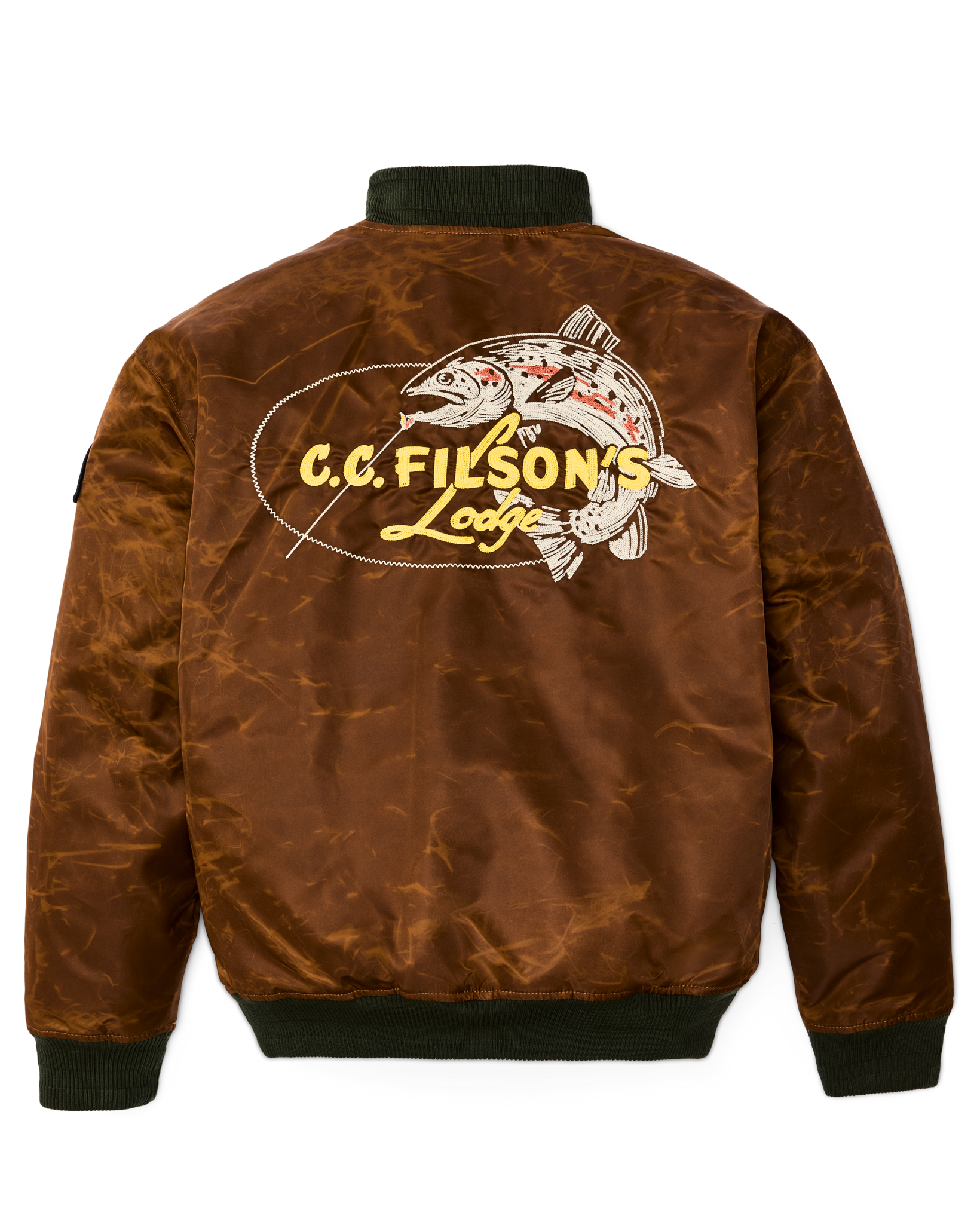 Embroidered Montlake Jacket in Whiskey