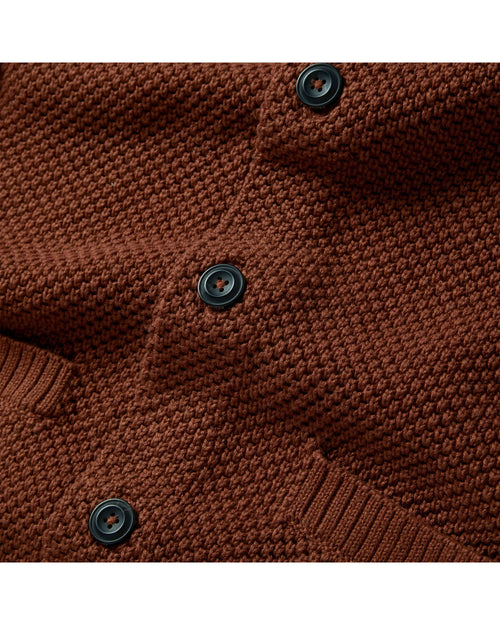 #PH-P10134M The Crawford Sweater in Rust