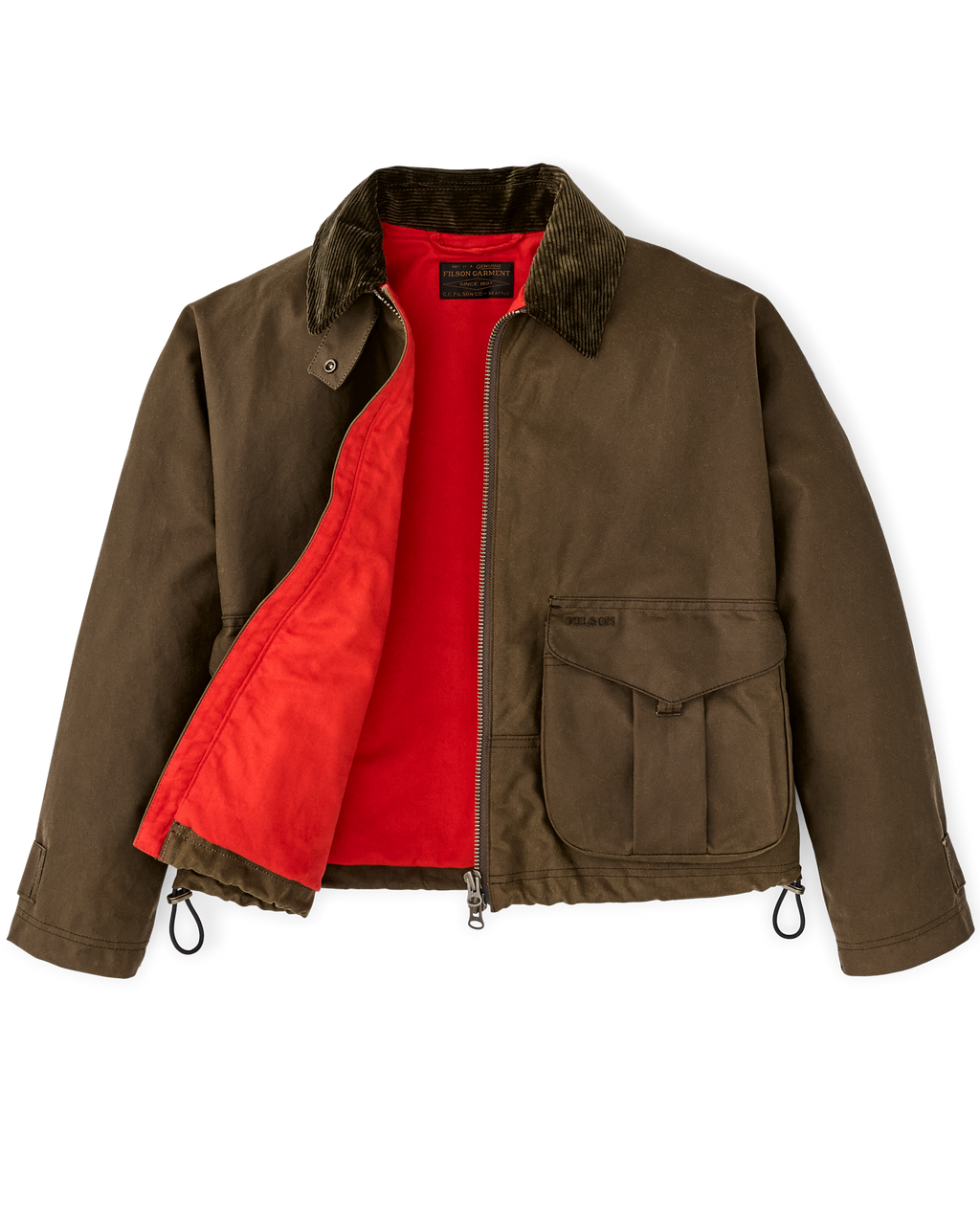 Women's Shelter Cloth Short Work Jacket in Dark Tan