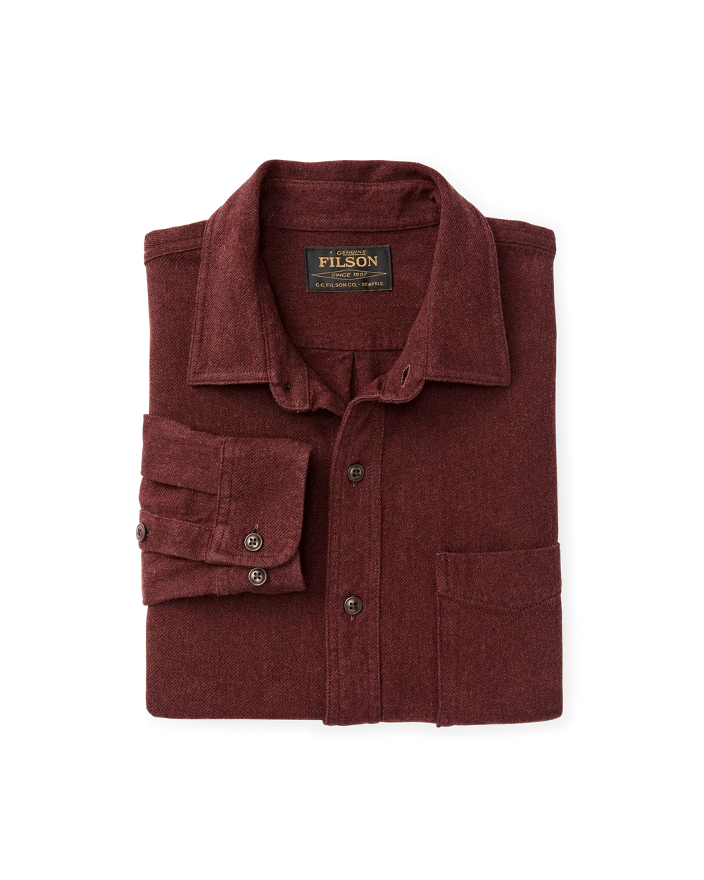 Rustic Flannel Shirt in Port Heather