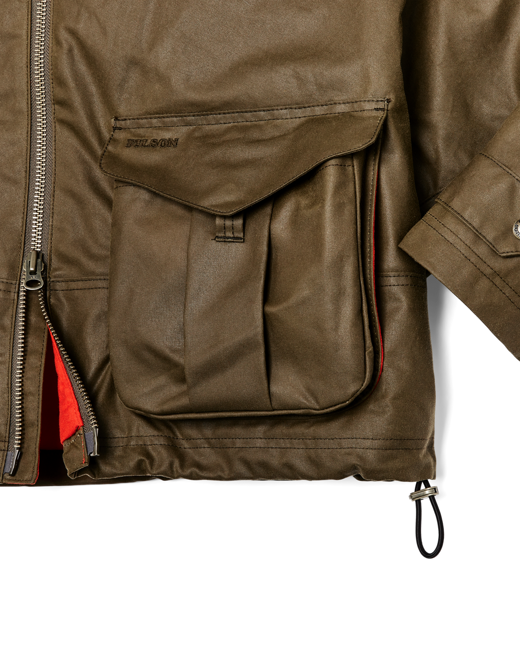 Women's Shelter Cloth Short Work Jacket in Dark Tan