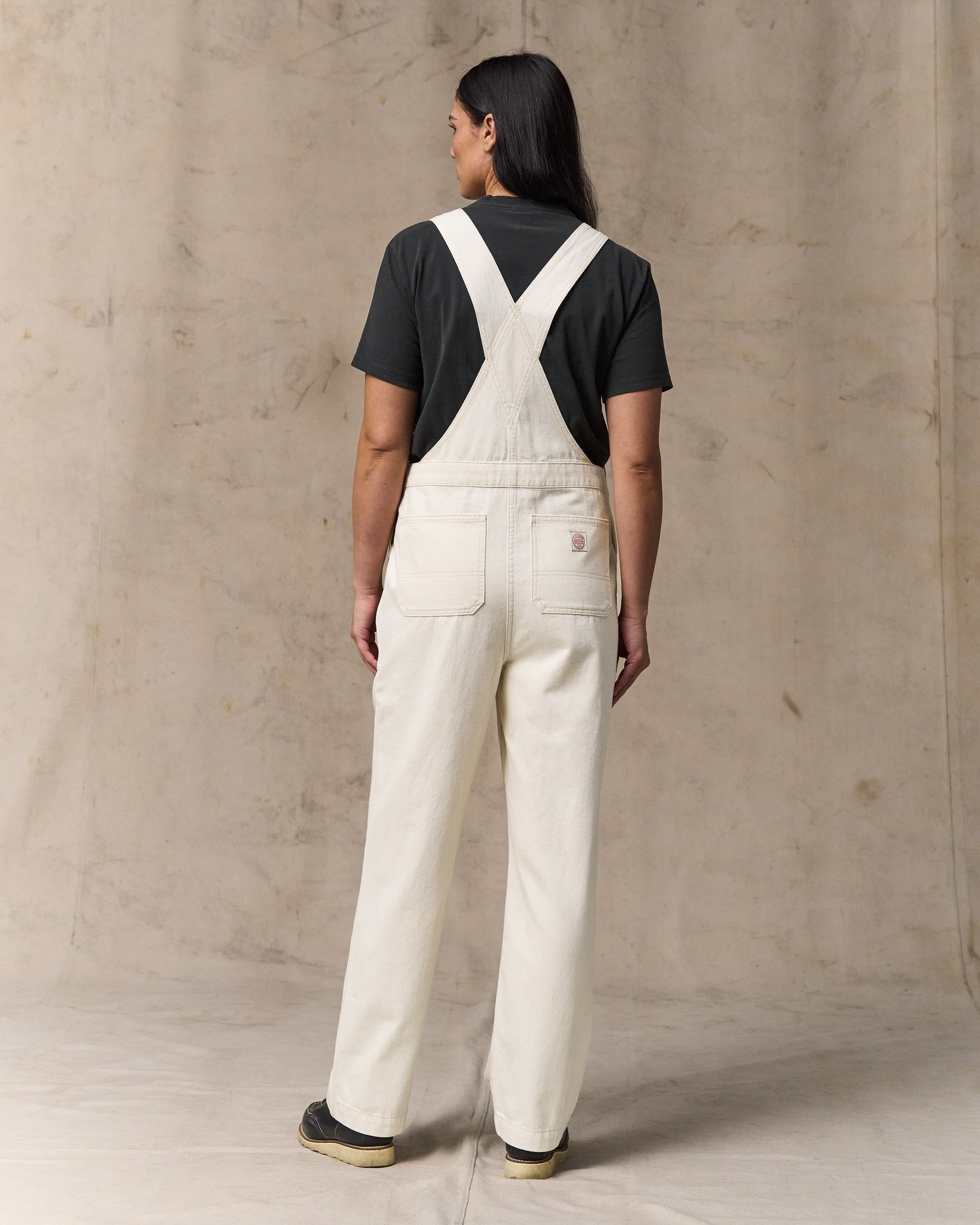Denim Overalls in Natural Seed