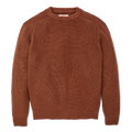 Vintage Cotton Crewneck Sweater in Rust