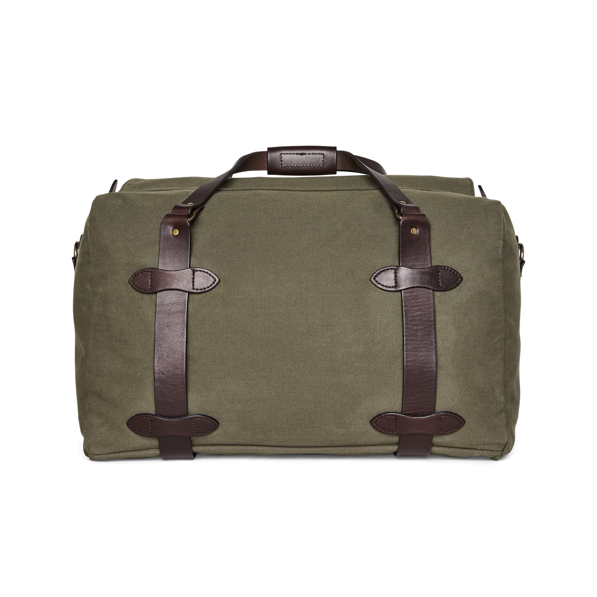 Medium Rugged Twill Duffle Bag in Olive