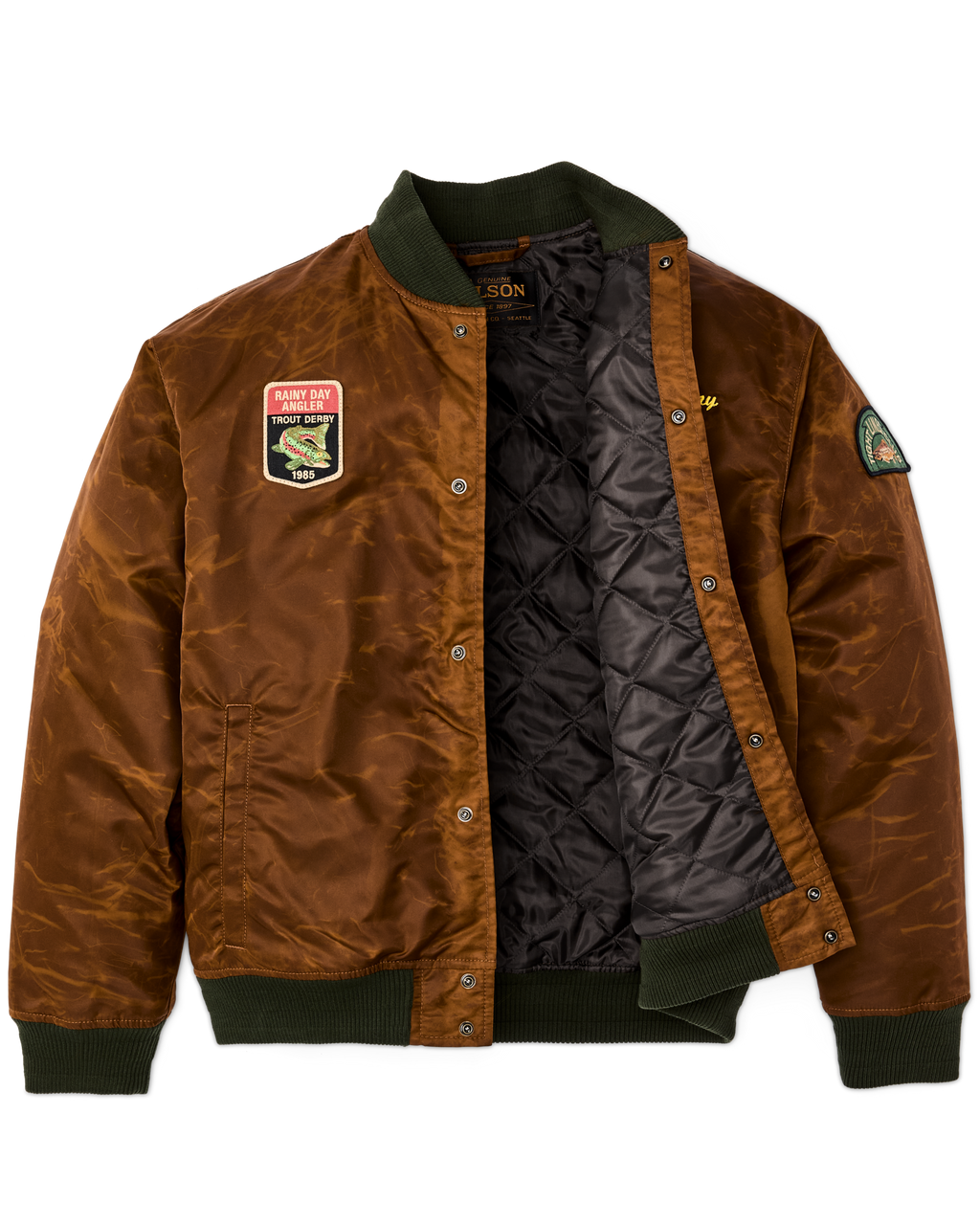 Embroidered Montlake Jacket in Whiskey