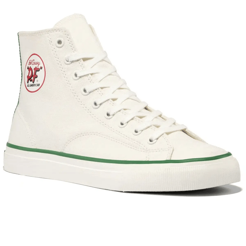 All-American Bob Cousy High-Top in Sea Salt & Green Canvas