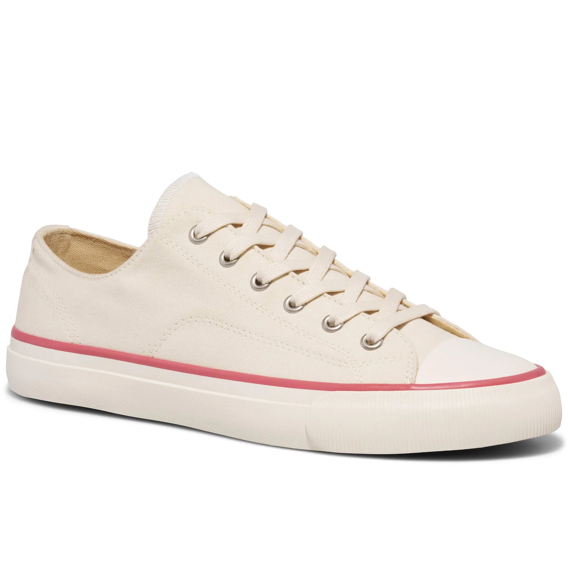 All-American Low-Top in Antique White & Crimson