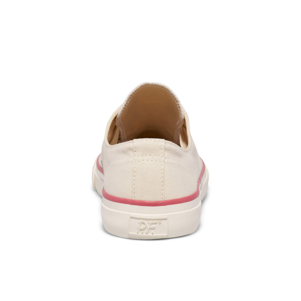 All-American Low-Top in Antique White & Crimson