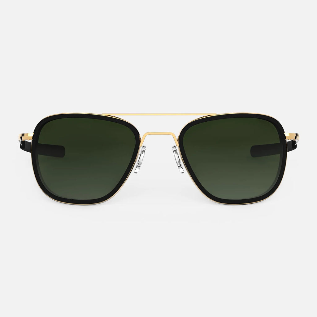 Aviator Fusion in 23K Gold & Polarized Evergreen