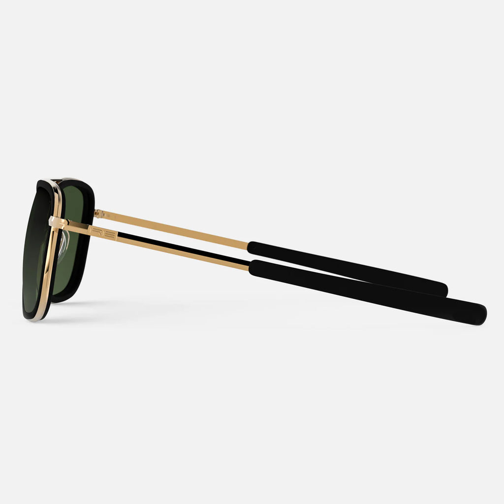 Aviator Fusion in 23K Gold & Polarized Evergreen