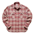 Washed Flannel Pearlsnap Shirt in Autumn Rust