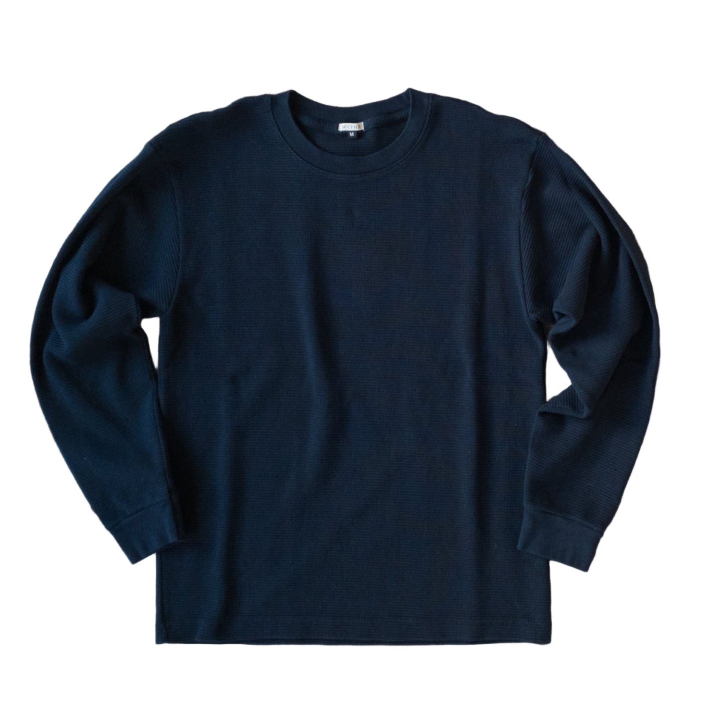 Cotton Longsleeve Thermal in Dark Navy