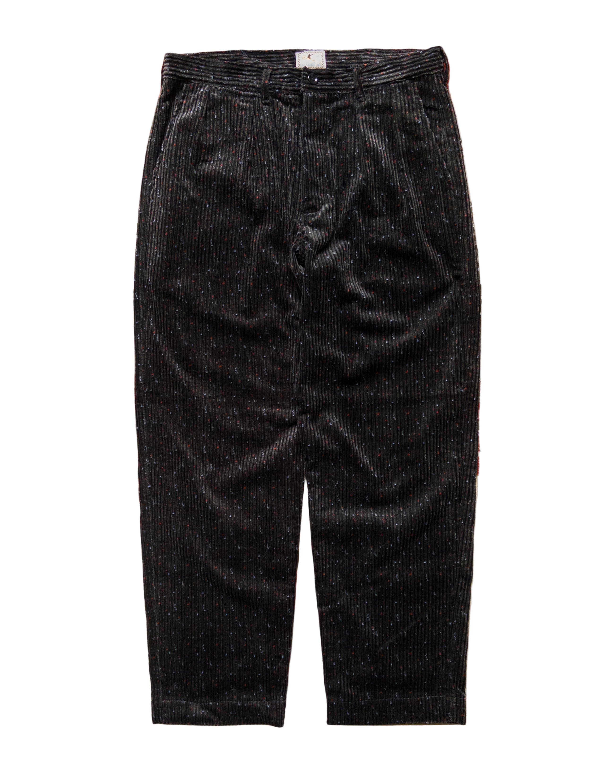 Donegal Corduroy Pleated Chino in Night Sky