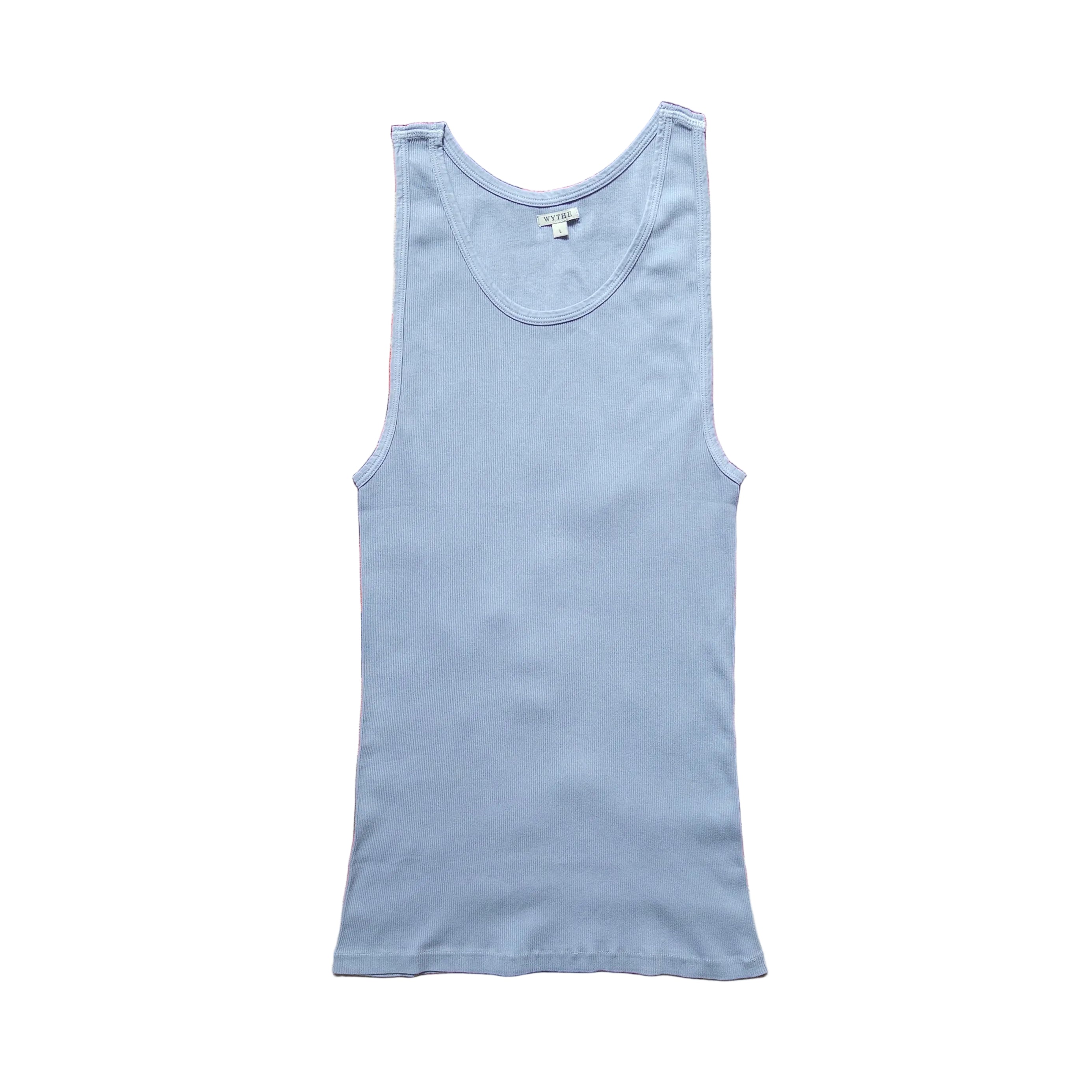 Tubular Ribknit Tank Top in Indigo