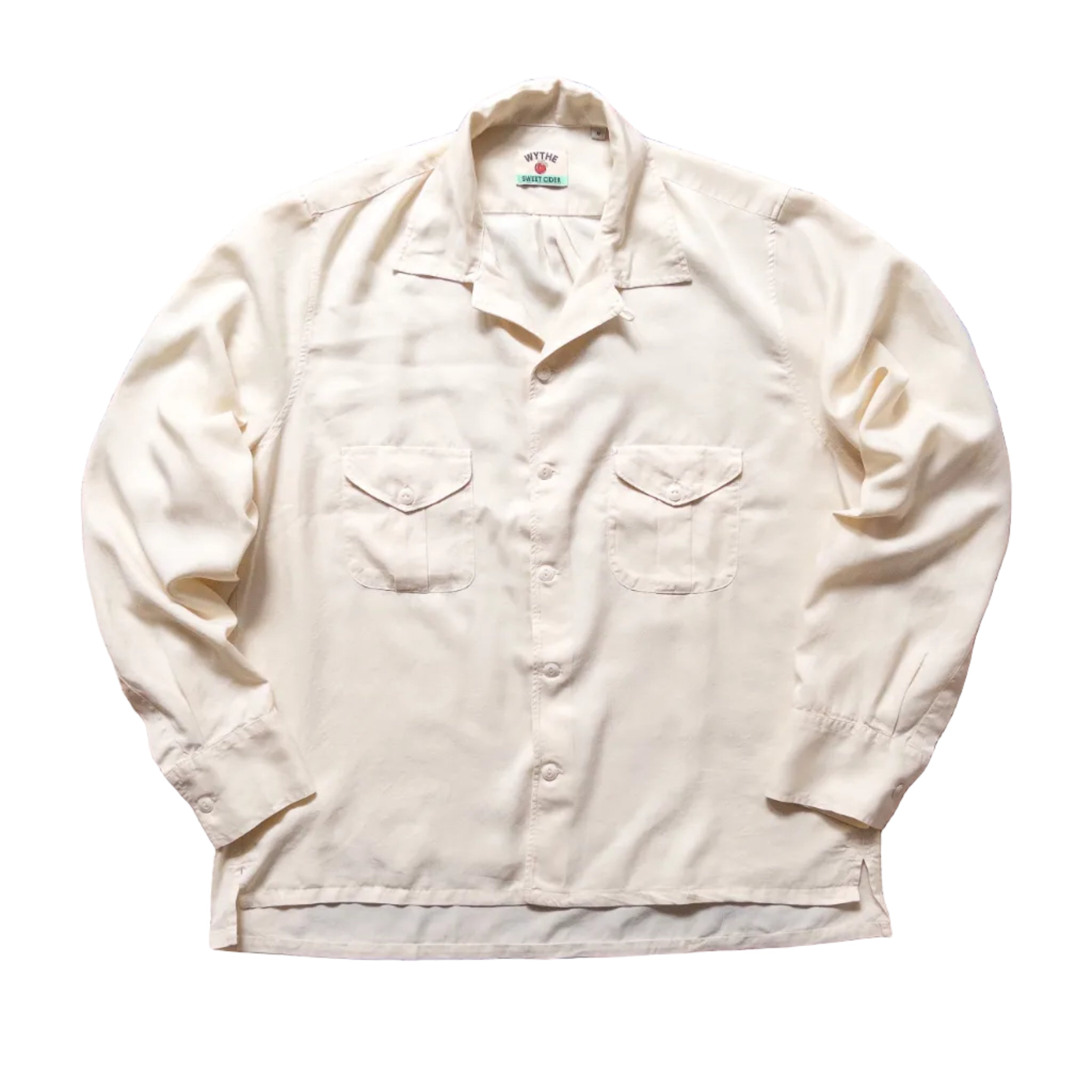 Tencel Gabardine Patio Shirt in Buttermilk