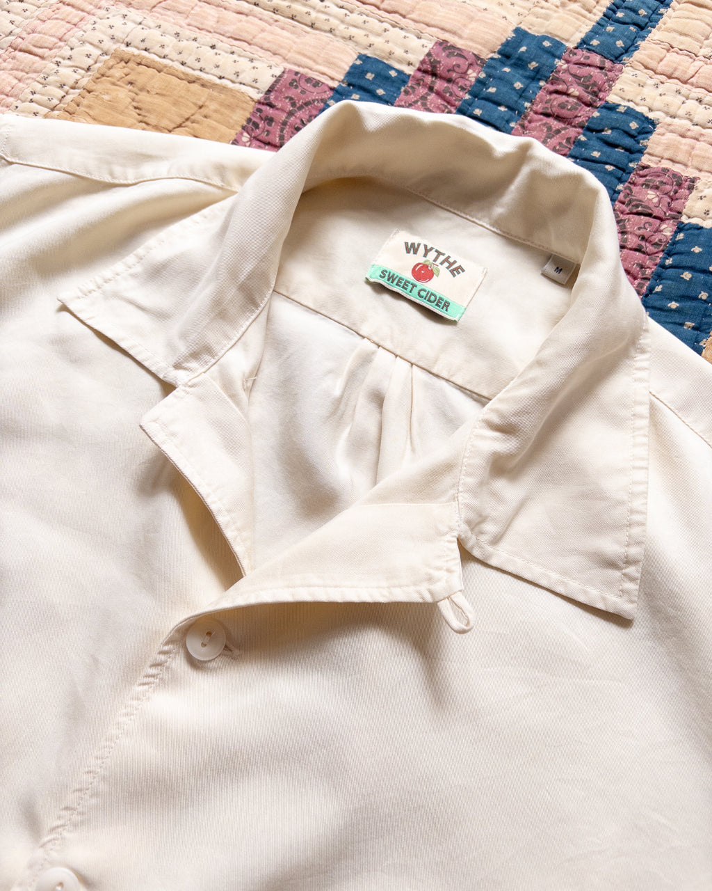 Tencel Gabardine Patio Shirt in Buttermilk
