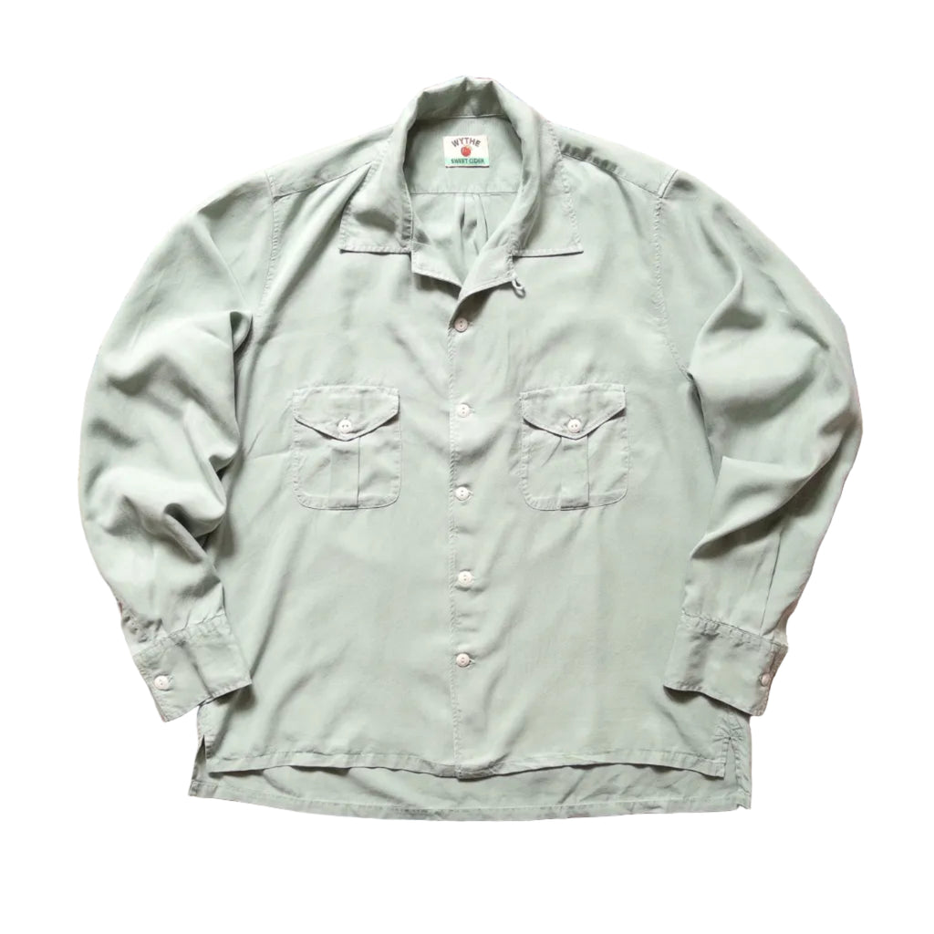 Tencel Gabardine Patio Shirt in Sage