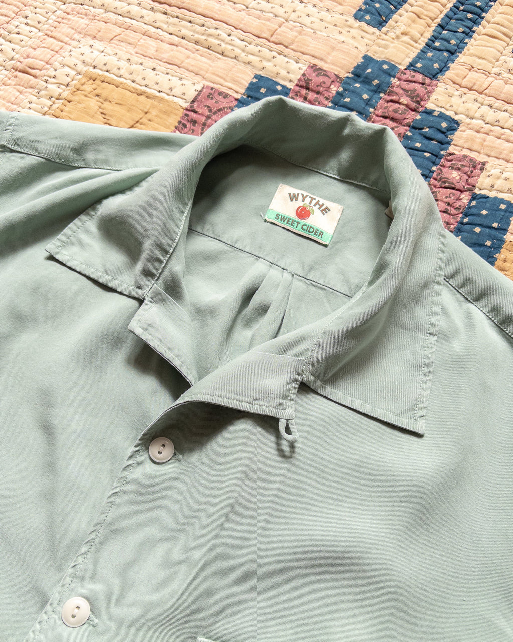 Tencel Gabardine Patio Shirt in Sage