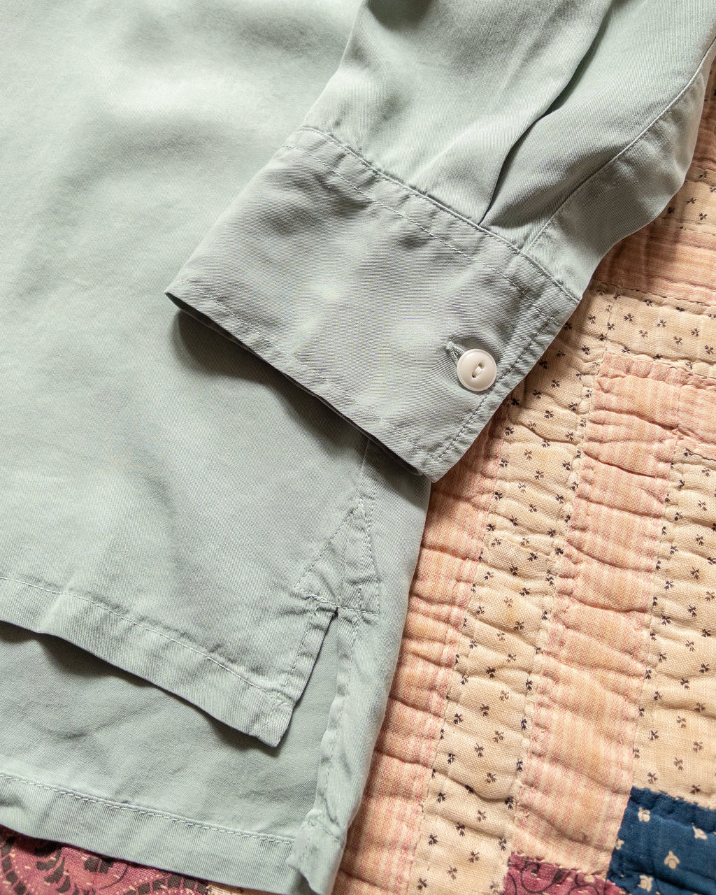 Tencel Gabardine Patio Shirt in Sage
