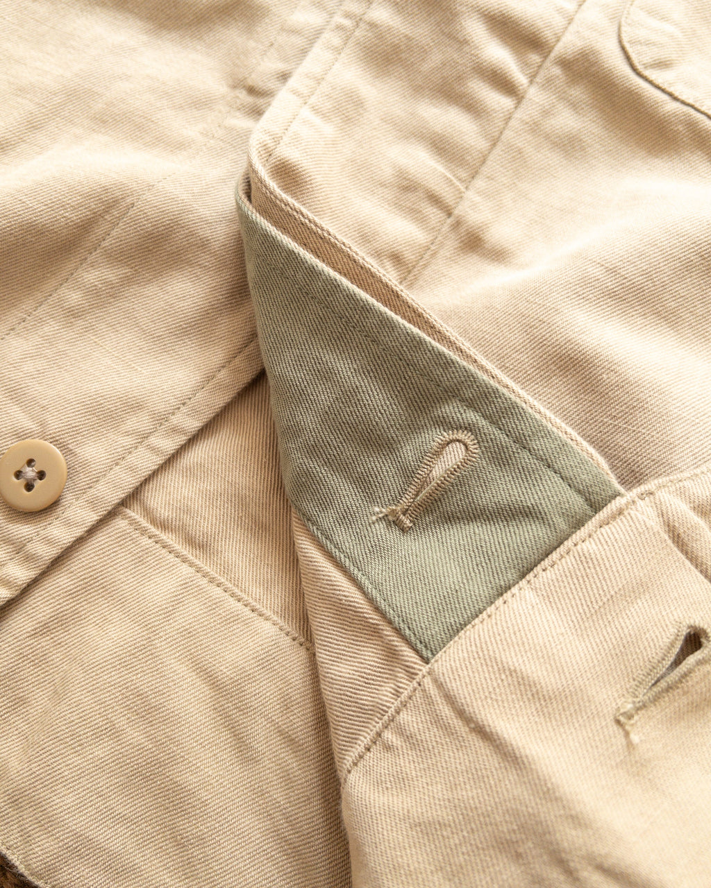 Cotton & Linen Twill Daytripper Jacket in Camp Khaki