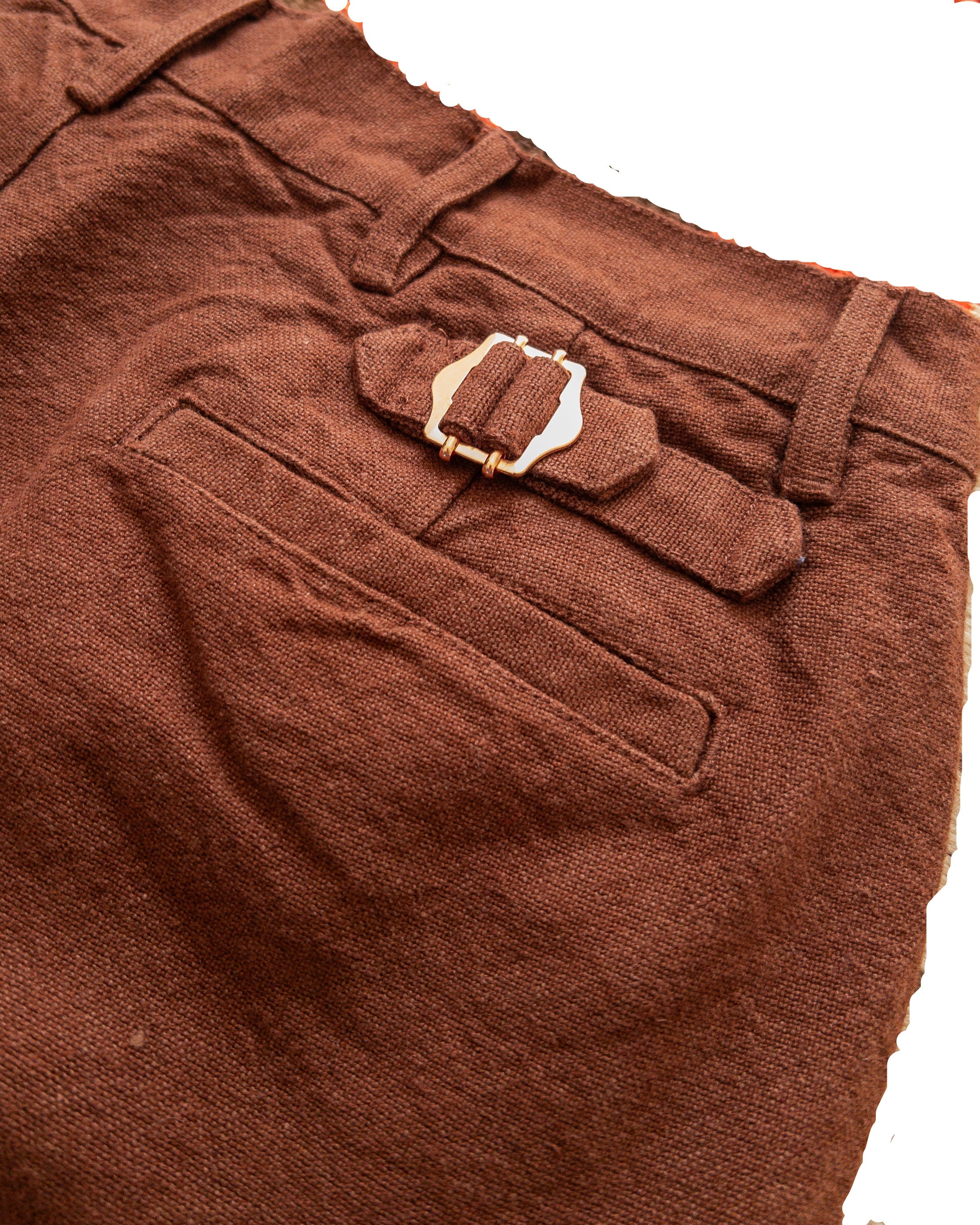 Rustic Plainweave Chino in Chocolate Brown