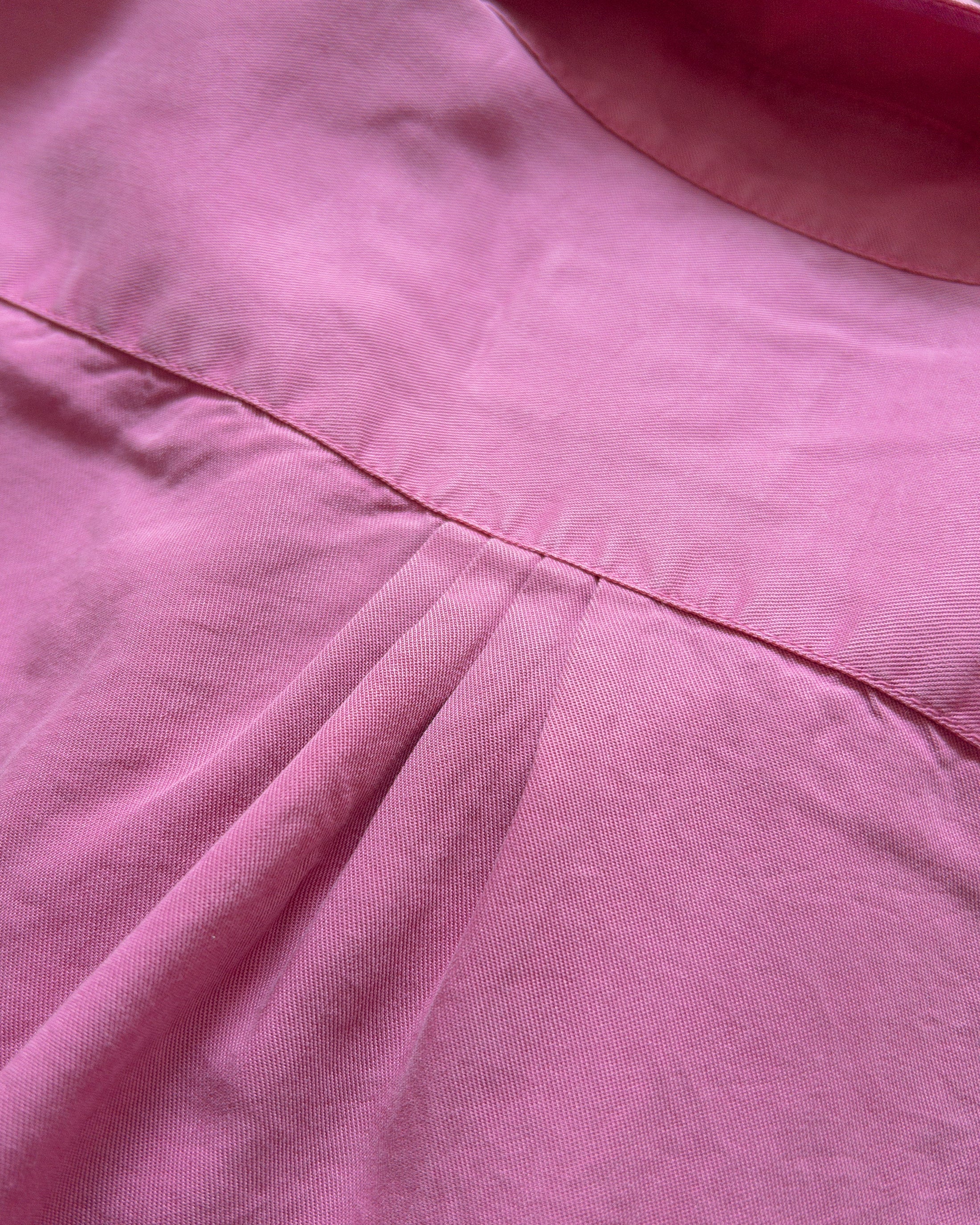 Tencel Gabardine Pearlsnap Shirt in Flamingo