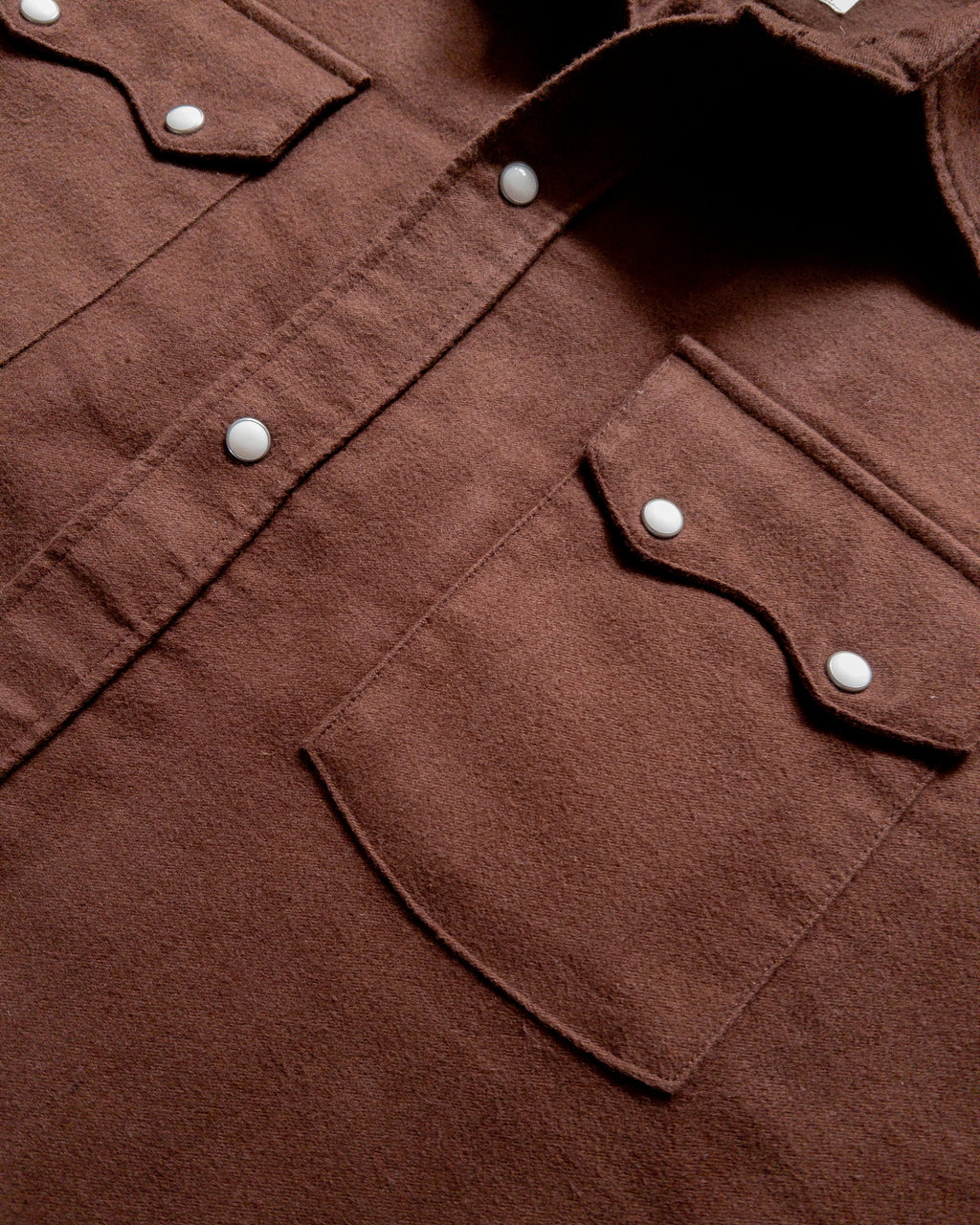Moleskin Pearlsnap Shirt in Cocoa