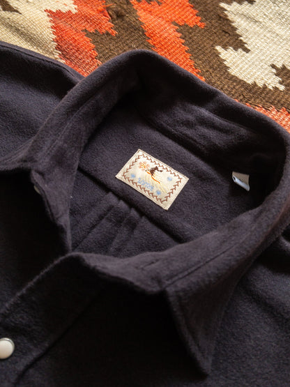 Moleskin Pearlsnap Shirt in Night Sky