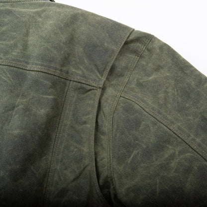 Waxed Riders Jacket in Olive