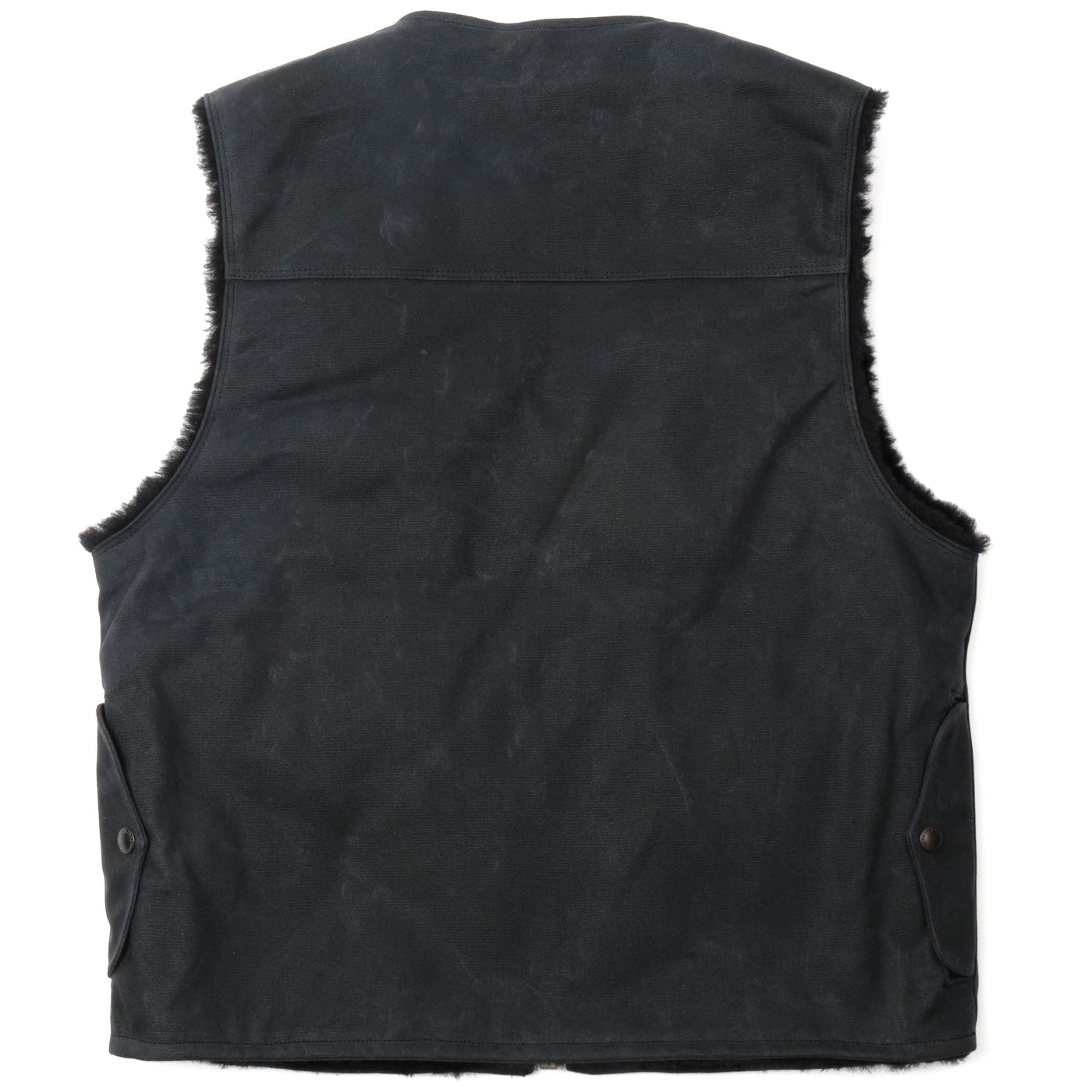Teamster Vest in Black Wax