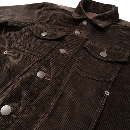 CD-1 Classic Trucker Jacket in Espresso Corduroy