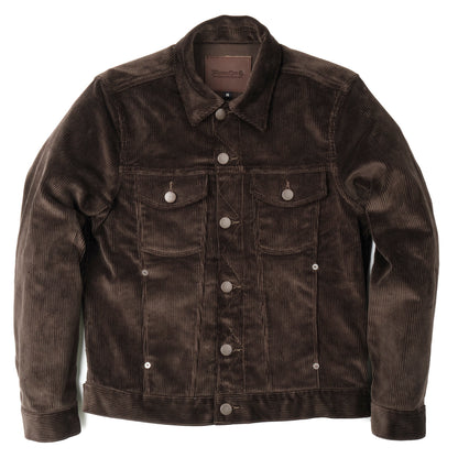 CD-1 Classic Trucker Jacket in Espresso Corduroy