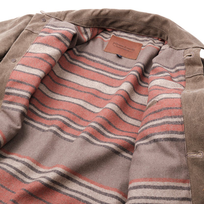 Wool Lined Rider Jacket in Tobacco