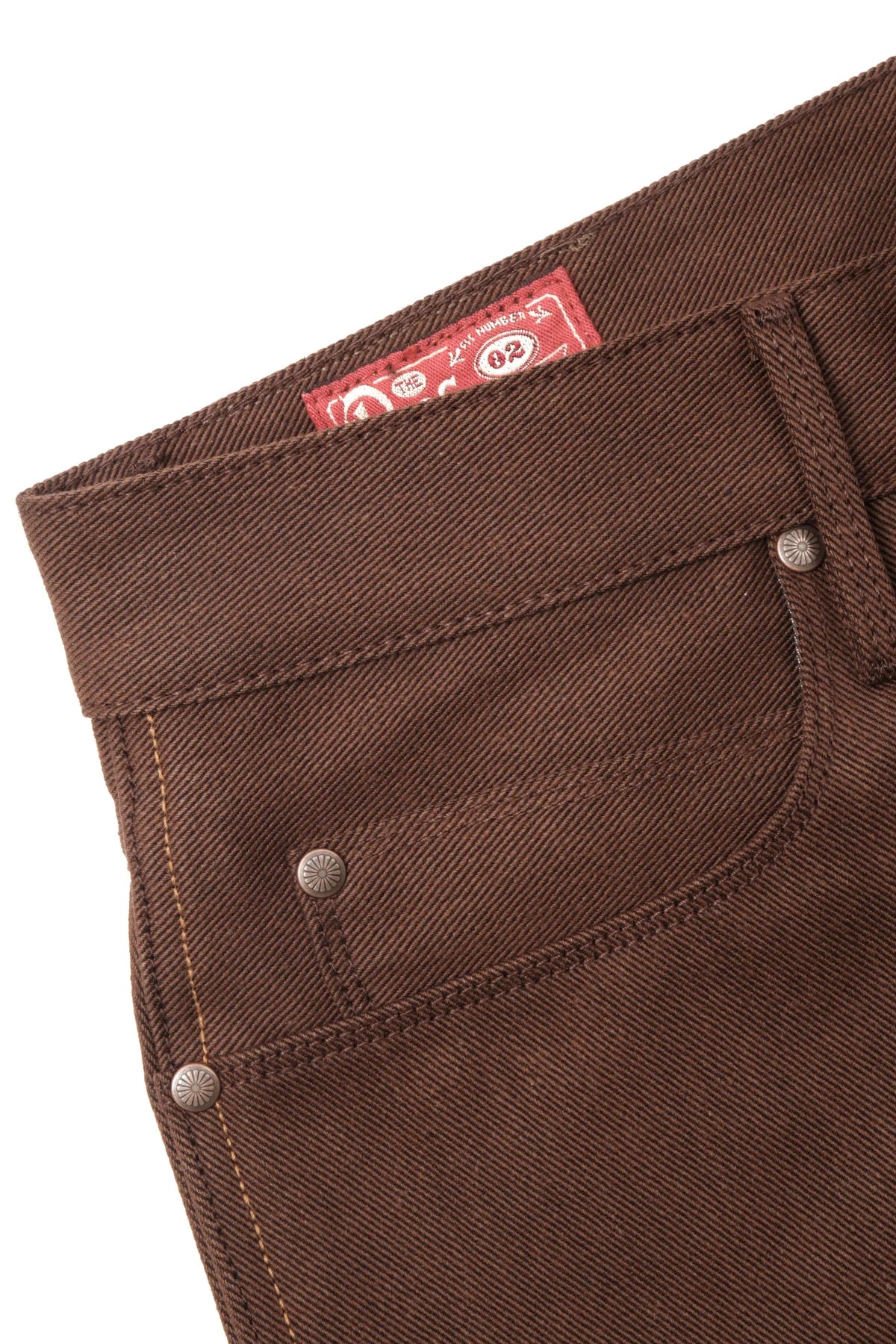 #PH-P3135133 Freenote Cloth Rios in 15 oz. Dark Brown Denim