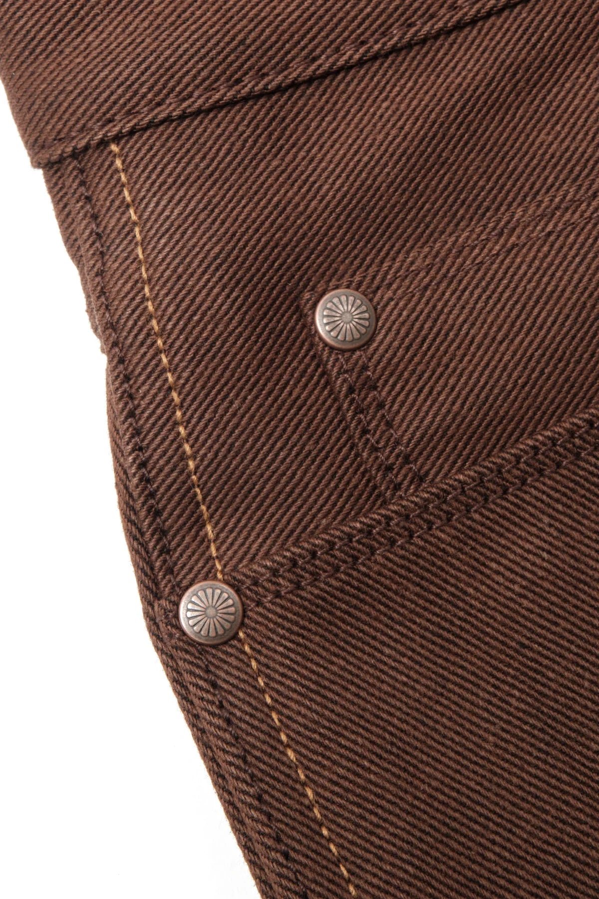 #PH-P3135133 Freenote Cloth Rios in 15 oz. Dark Brown Denim