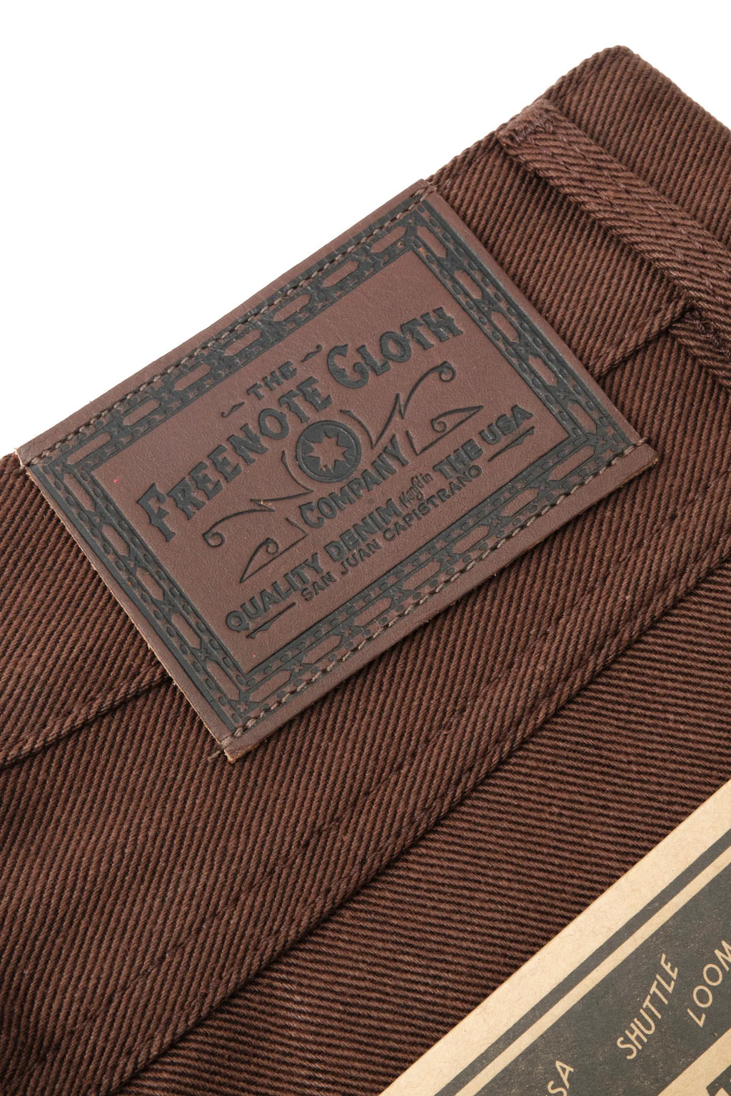 #PH-P3135133 Freenote Cloth Rios in 15 oz. Dark Brown Denim