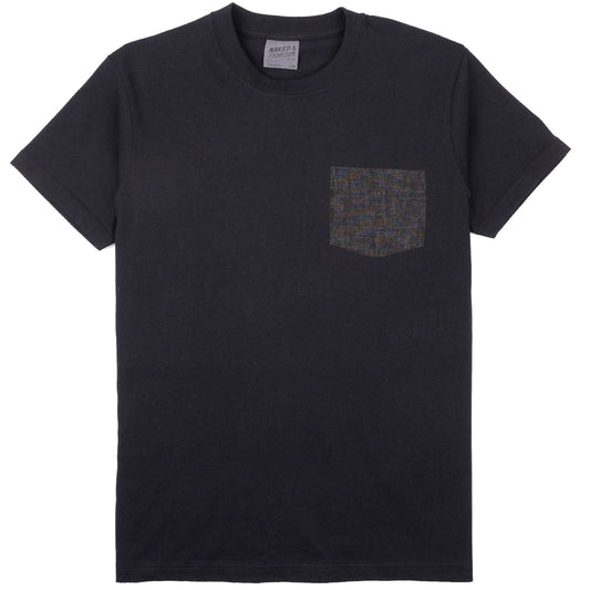 Pocket Tee in Black Lightweight Denim