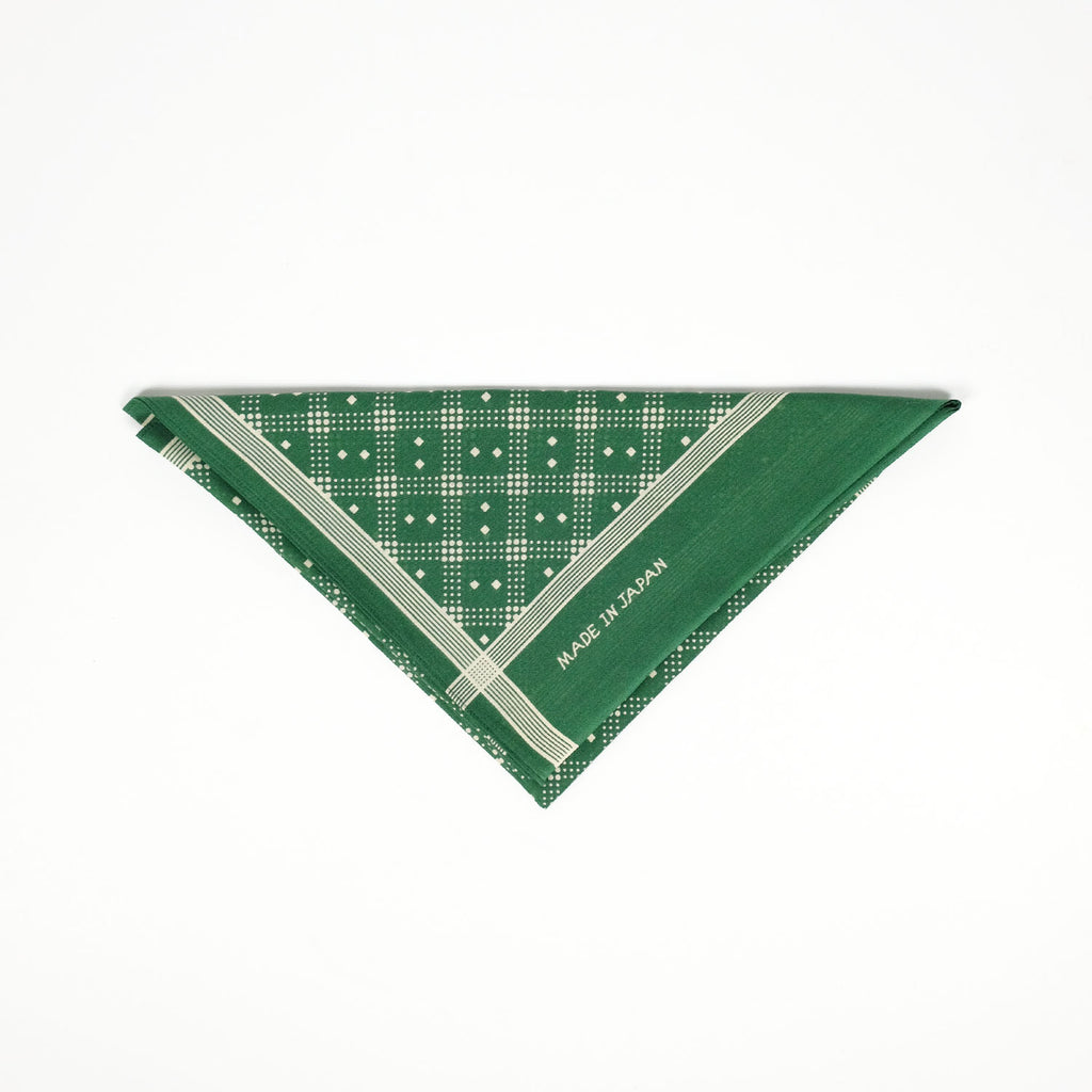 Shaker Dot Bandana in Evergreen