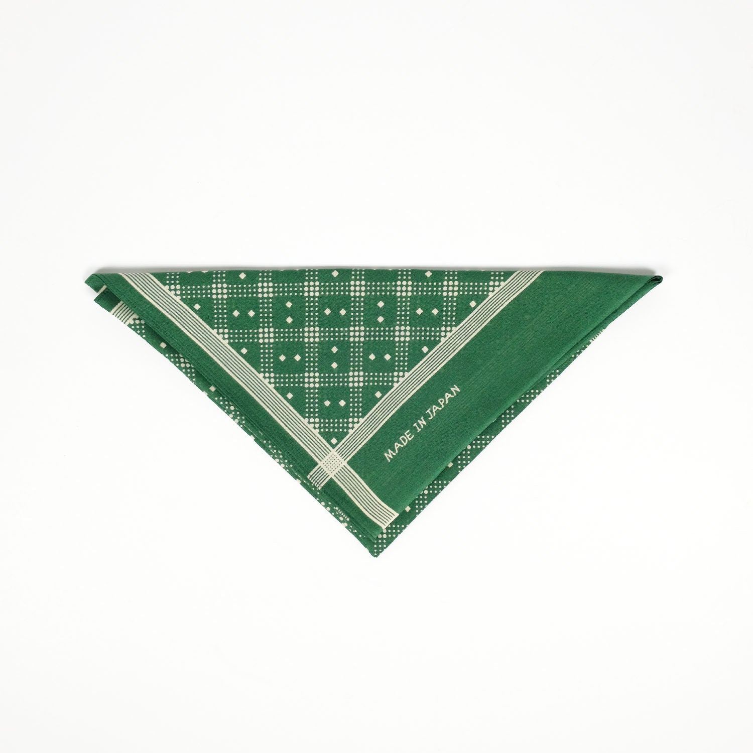 Shaker Dot Bandana in Evergreen