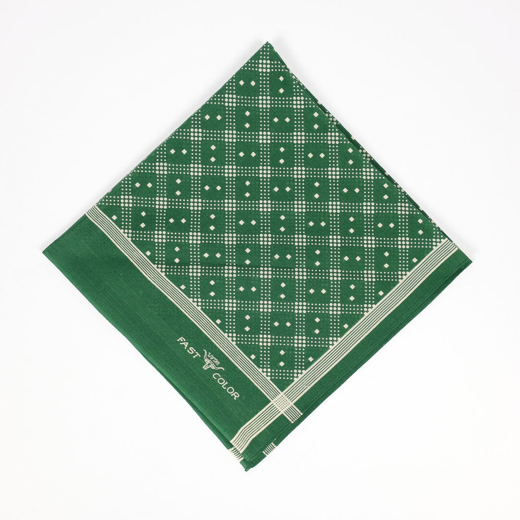 Shaker Dot Bandana in Evergreen