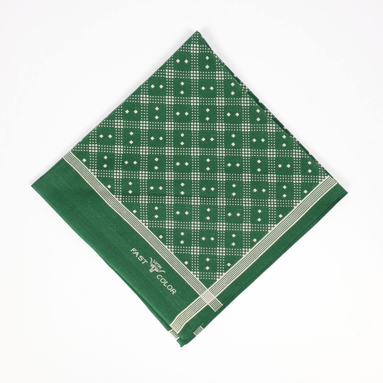 Shaker Dot Bandana in Evergreen