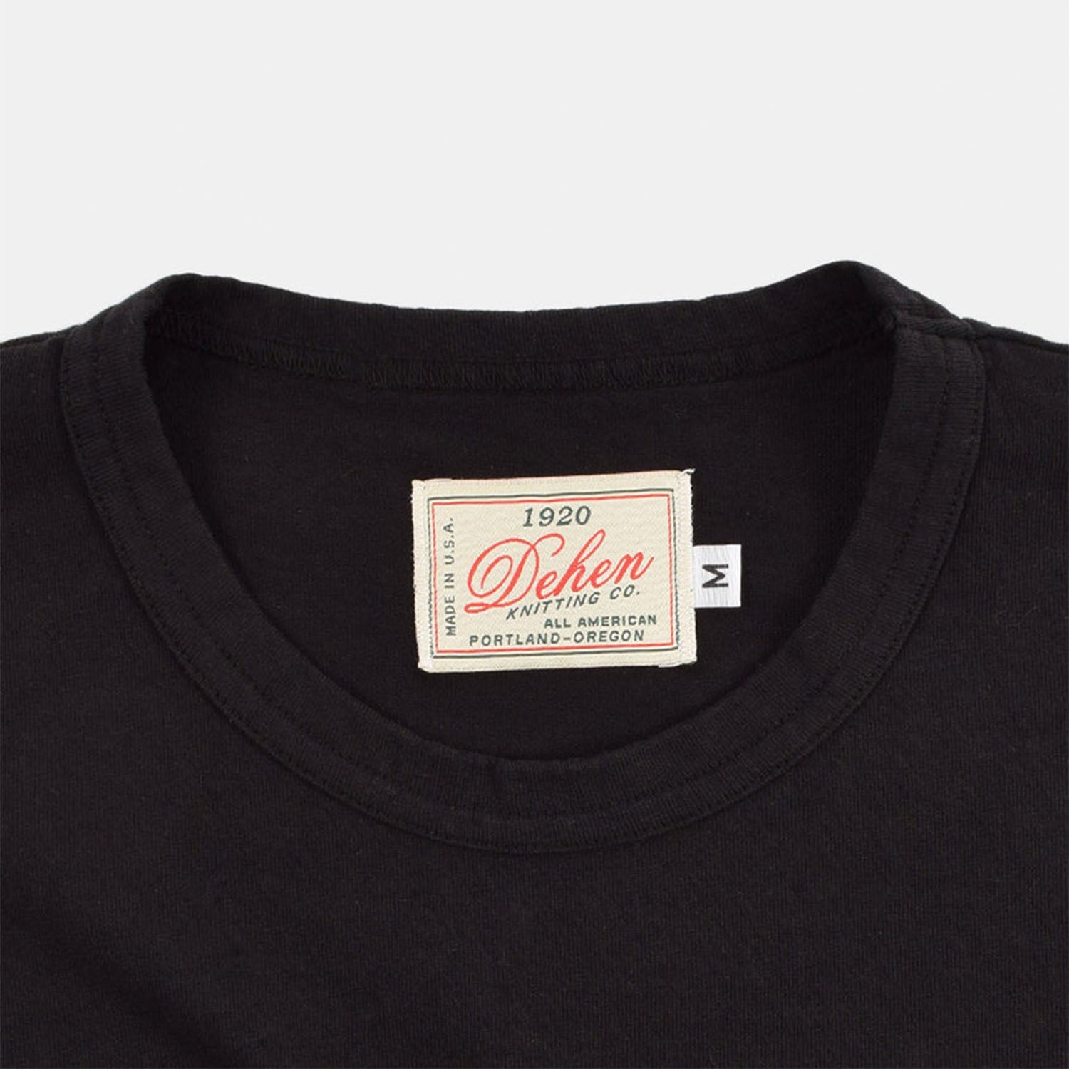Heavy Duty Single-Pocket Tee in Black