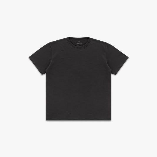 Box Knit T-Shirt in Dark Brown