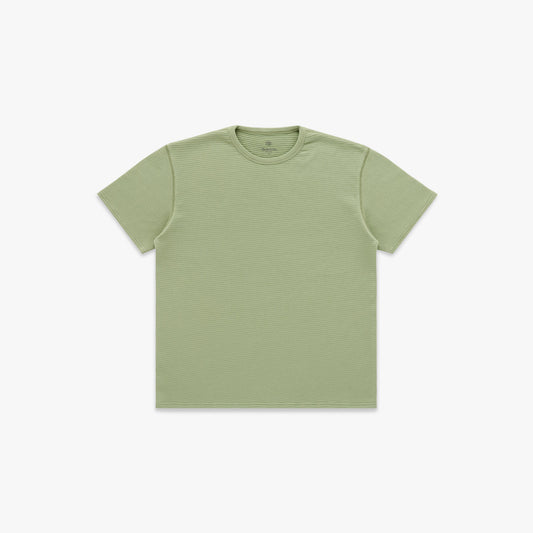 Box Knit T-Shirt in Green